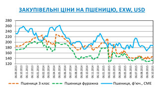 Огляд ринків зернових та олійних культур станом на 9 жовтня 2015 року